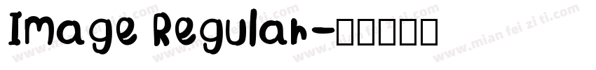 Image Regular字体转换